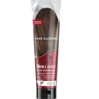 Schwarzkopf Brillance Soin Glossing Brun Clair - Soin capillaire pour une brillance éclatante