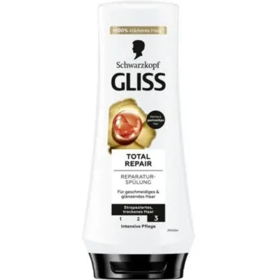 Schwarzkopf Gliss Total Repair - Après-Shampooing Réparation Intense et Nutrition Profonde