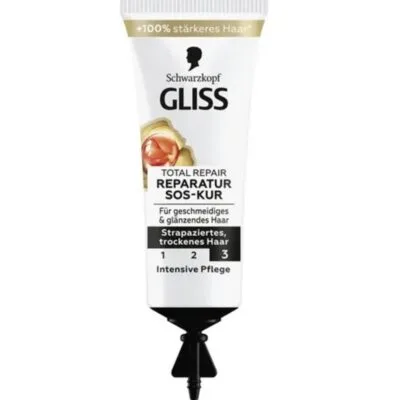 Schwarzkopf Gliss Total Repair SOS Réparation - Masque Soin Réparateur Intense et Brillance