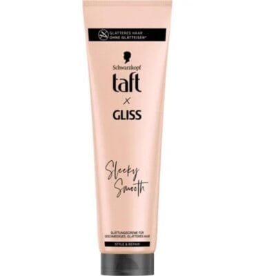 Schwarzkopf Taft x Gliss Sleeky Smooth - Crème Lissante - Un lissage parfait pour des cheveux soyeux