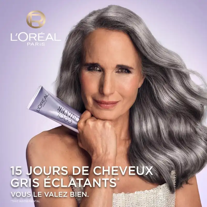 L'Oréal Paris Cool Silver Soin Sublimateur de Gris 114 ml - Coloration : Argent Satiné