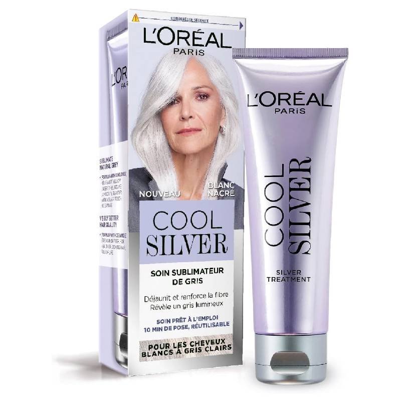 L'Oréal Paris Cool Silver Blanc Nacré - Soin Sublimateur de Gris - 114 ml