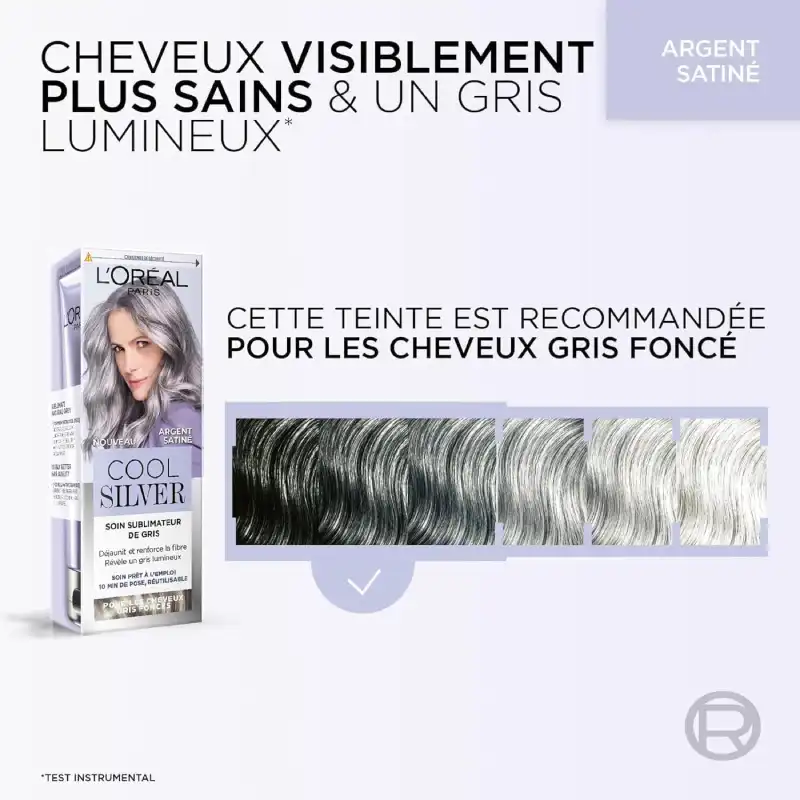 L'Oréal Paris Cool Silver Blanc Nacré - Soin Sublimateur de Gris - 114 ml