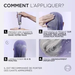 L'Oréal Paris Cool Silver Blanc Perlé - Soin Sublimateur de Gris 114 ml