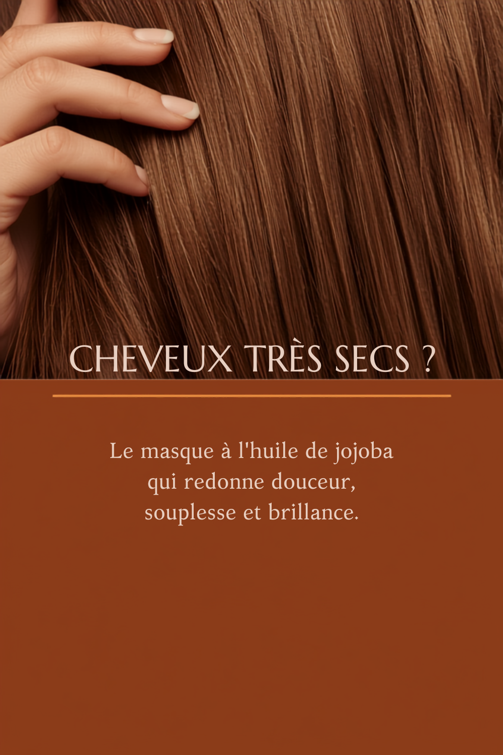 Epingle Pinterest Meli Color : cheveux tres secs, le masque a l huile de jojoba